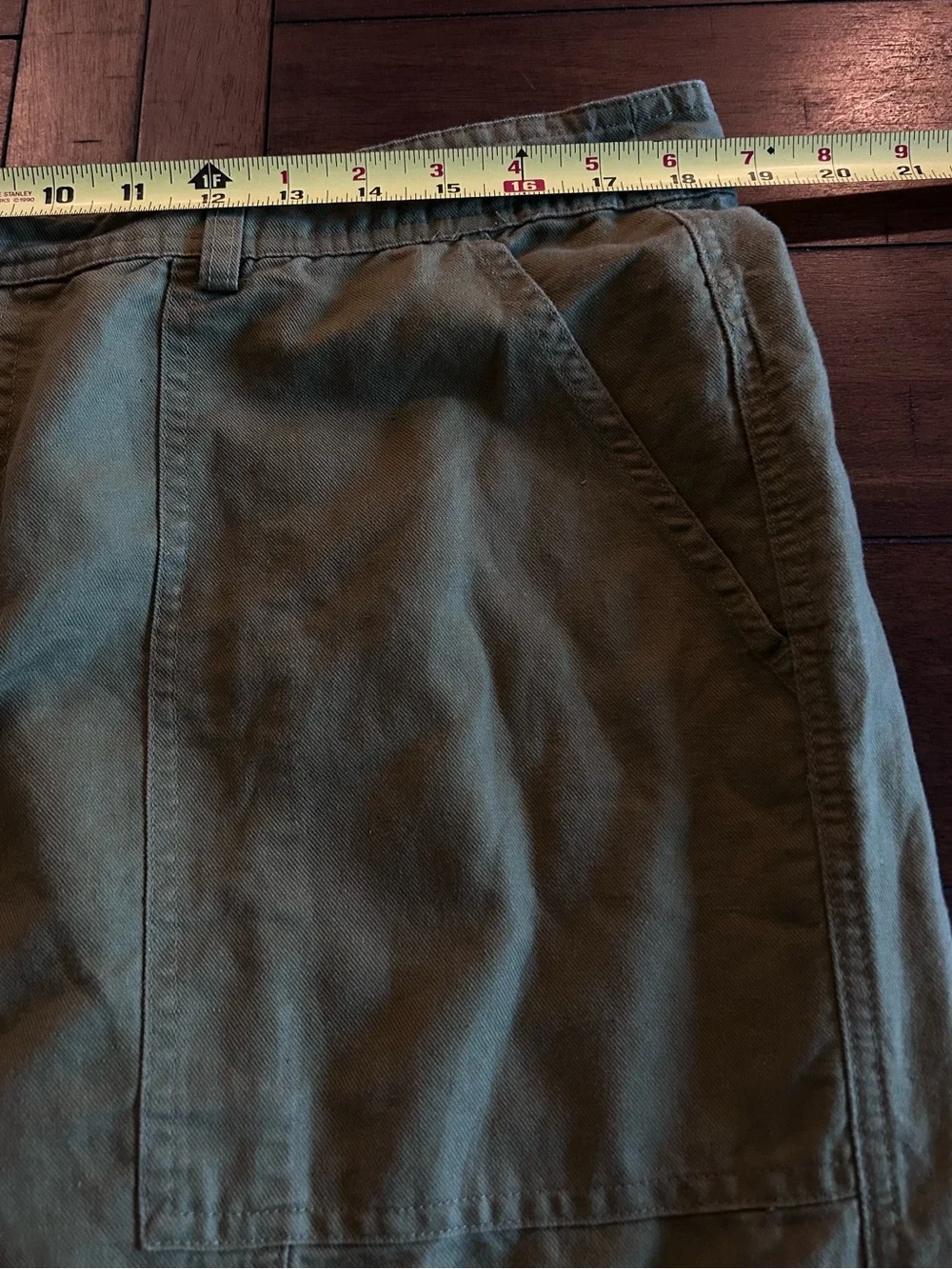 Quince Linen Blend Pants Size XL Tapered Army Green